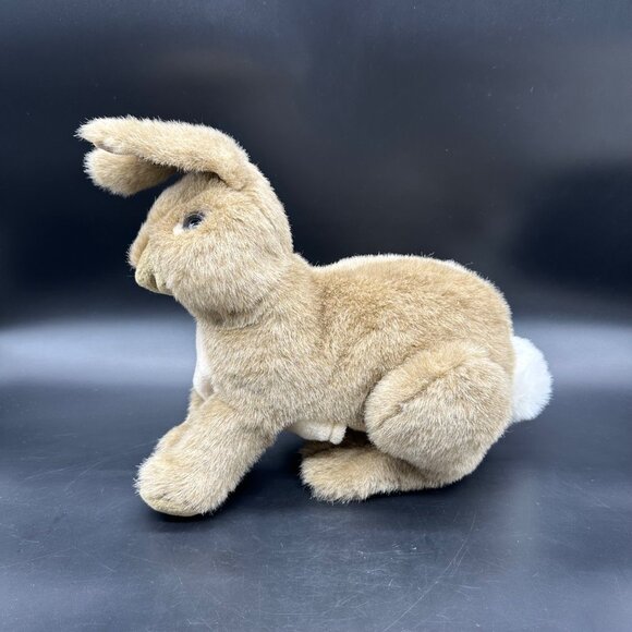 Vintage Folkmanis Realistic Rabbit Hand Puppet Stuffed Animal Plush Bunny - Picture 2 of 11